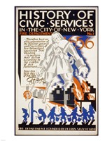 History of Civic Services in the NYC Fire Department 1731 Fine Art Print