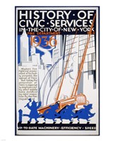 History of Civic Services in the NYC Fire Department 1936 Fine Art Print