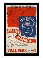 Police Firemen Exhibition Villa Park June 4th Fine Art Print