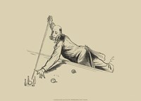 Pool Hall Antics III Framed Print