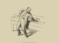 Pool Hall Antics V Framed Print