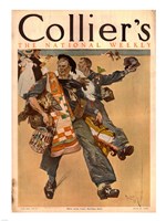 Reuterdahl Colliers Cover June 20 1908 Fine Art Print