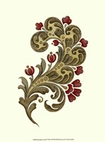 Jacobean Leaf II Framed Print