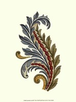 Jacobean Leaf III Framed Print