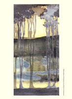 Small Nouveau Landscape II Fine Art Print