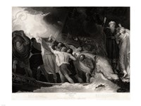 George Romney - William Shakespeare - The Tempest Act I, Scene 1 Fine Art Print