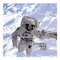 Michael Gernhardt in Space During STS-69 in 1995 Fine Art Print