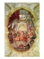 Schloss Beuggen Schlosskirche (Deckengemalde) Fine Art Print