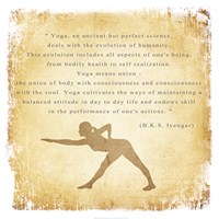 Yoga is a Perfect Science Framed Print