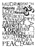 Yoga Words Fine Art Print