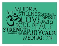Yoga Words Fine Art Print