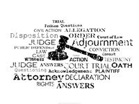 Law Words Fine Art Print