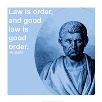 Aristotle Law Quote Fine Art Print