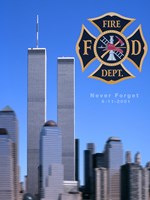 9/11 Never Forget Framed Print