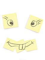 Post- It Smiley Face Fine Art Print