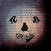 Grunge Skull Smile Fine Art Print