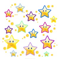 Happy Face Stars Fine Art Print