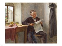 Carl Zewy Der Zeitungsleser Fine Art Print