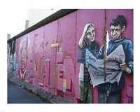 Torn Newspaper Berlin Wall Fine Art Print
