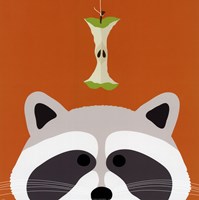 Peek-a-Boo Raccoon Fine Art Print