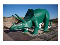 Triceratops Sculpture Fine Art Print