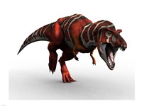 T Rex Charge Fine Art Print