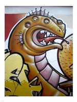 Dinosaur Graffitti Fine Art Print