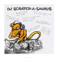 DJ Scratch-A-Saurus Fine Art Print