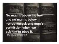 No Man Is Above the Law Fine Art Print