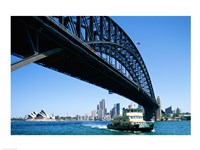 Low angle view of a bridge, Sydney Harbor Bridge, Sydney, Australia Fine Art Print