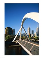 Close-up of a bridge, Melbourne, Australia Fine Art Print