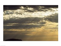 Clouds Over Ayers Rock, Australia Fine Art Print
