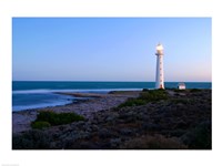 Lighthouse on the coast, Point Lowly Lighthouse, Whyalla, Australia Fine Art Print