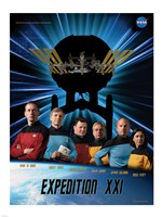 Expedition 21 Star Trek Crew Poster Fine Art Print
