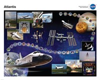 Space Shuttle Atlantis Tribute Poster Fine Art Print