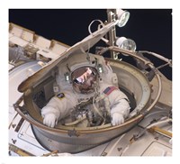 Astronaut Drew Feustel Re-enters the Space Station Fine Art Print