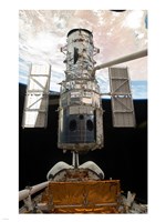 Atlantis STS Releasing ISS Module Fine Art Print
