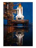Atlantis STS-135 Rainwater Reflection on Pad Fine Art Print