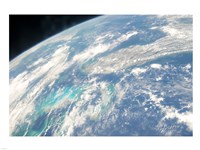 Florida from space taken by Atlantis Fine Art Print