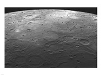 MESSENGER fly by view of mercury Fine Art Print