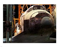 Space Shuttle Atlantis under construction Fine Art Print