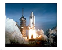 Space Shuttle Columbia launching Fine Art Print