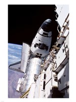STS104 Atlantis Docked ISS Fine Art Print