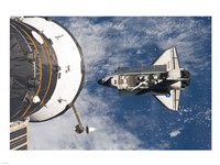 STS-129 Atlantis approaches the ISS and Soyuz - various sizes, FulcrumGallery.com brand