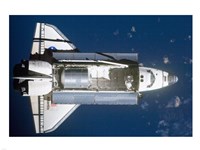 STS-135 Atlantis approaches the ISS Fine Art Print