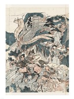 Samurai Battle II Framed Print