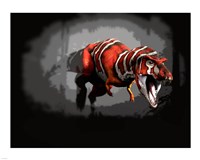 T-rex Red Series Fine Art Print