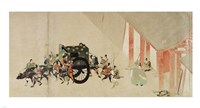 Emperor Nijo escaping from the Imperial Palace to the Rokuhara mansi Fine Art Print