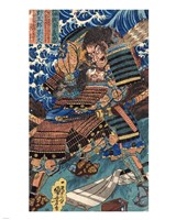 Kuniyoshi Utagawa, Suikoden Design The Struggle Fine Art Print