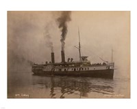 Steamer Cibola - launched in 1887 Fine Art Print